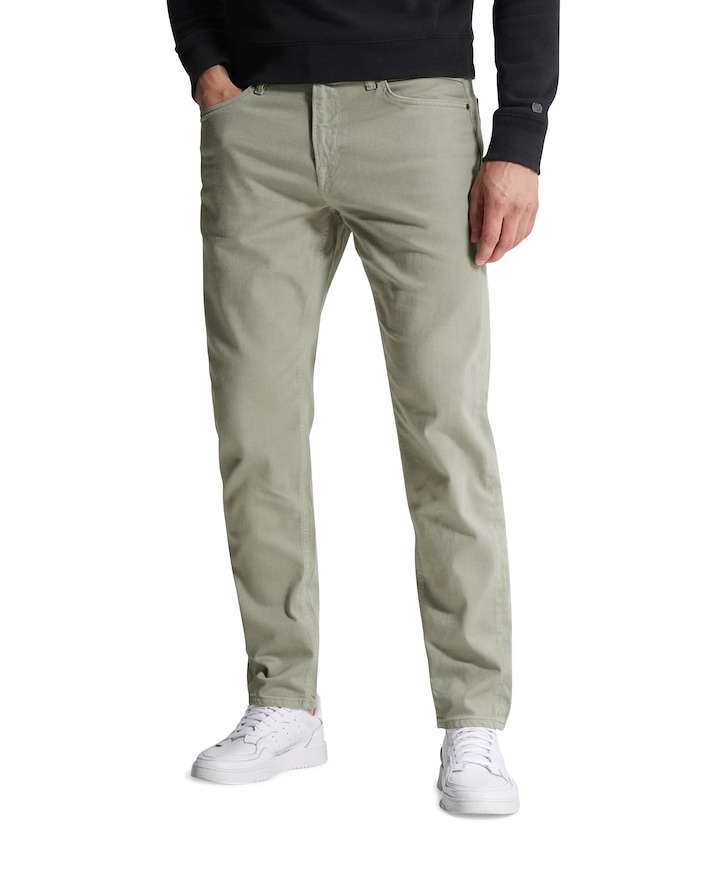 VALVER REGULAR SLUB STRETCH heren jeans groen