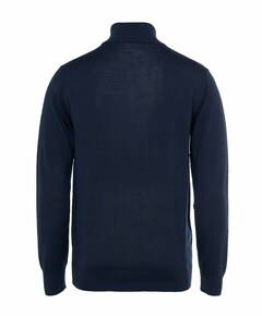 Heren trui met rits blauw