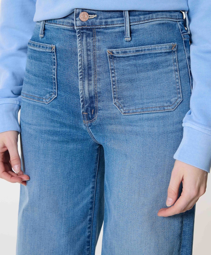 The Patch Pocket Undercover dames jeans blauw