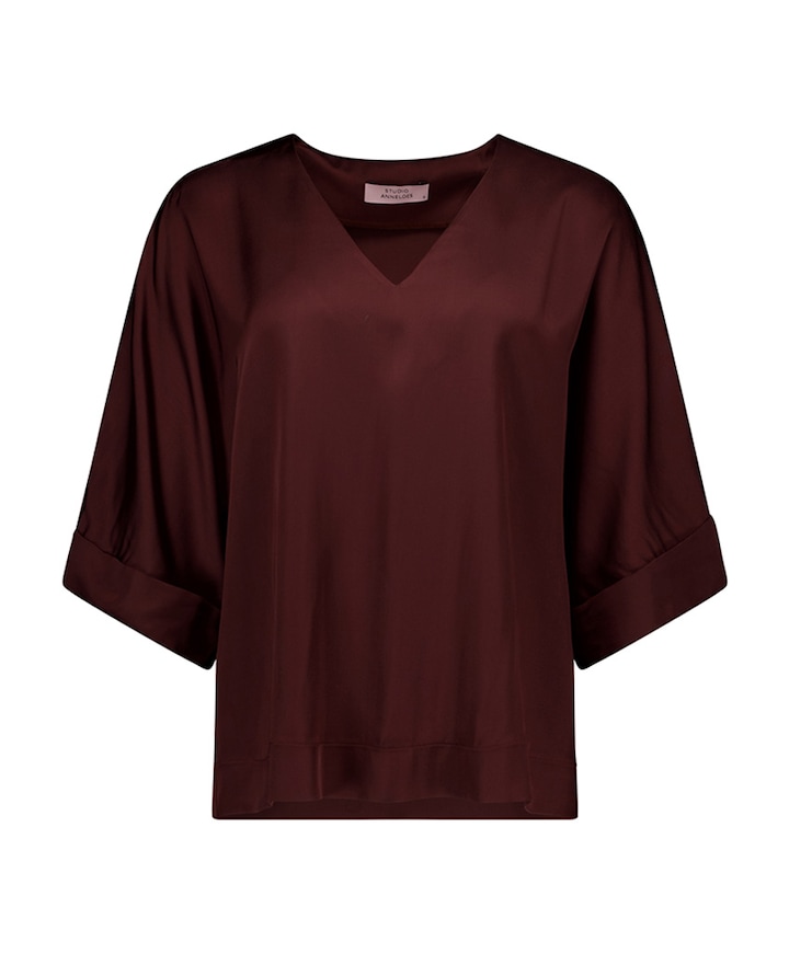 Dames blouse bruin