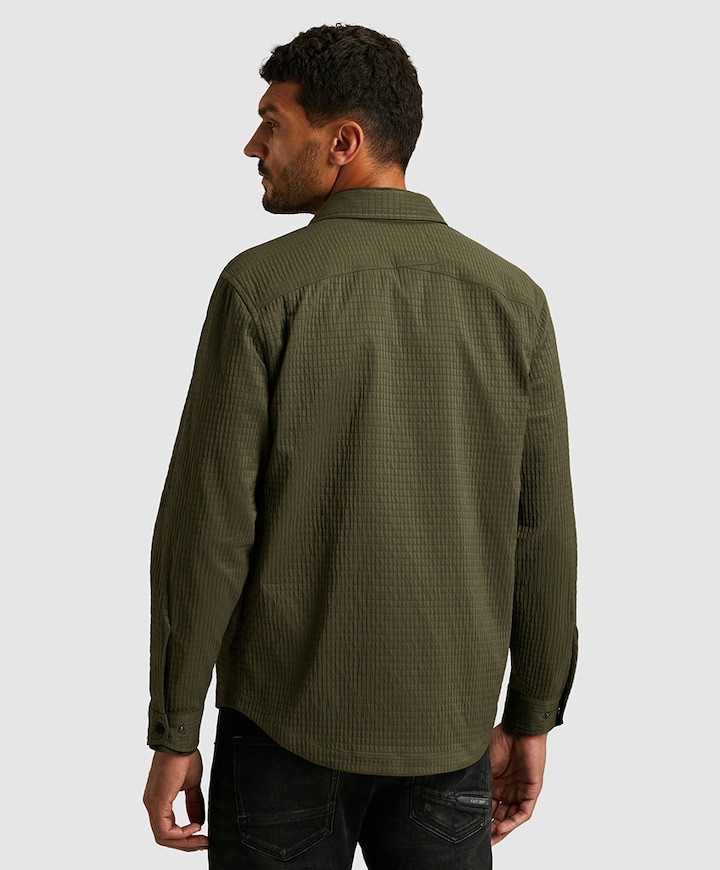 Heren overshirt groen