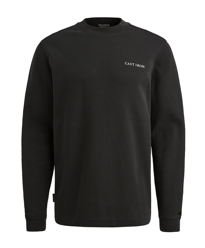 Heren longsleeve grijs