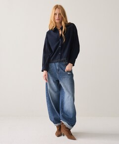 Dames blouse blauw