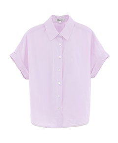 Meisjes blouse korte mouw paars