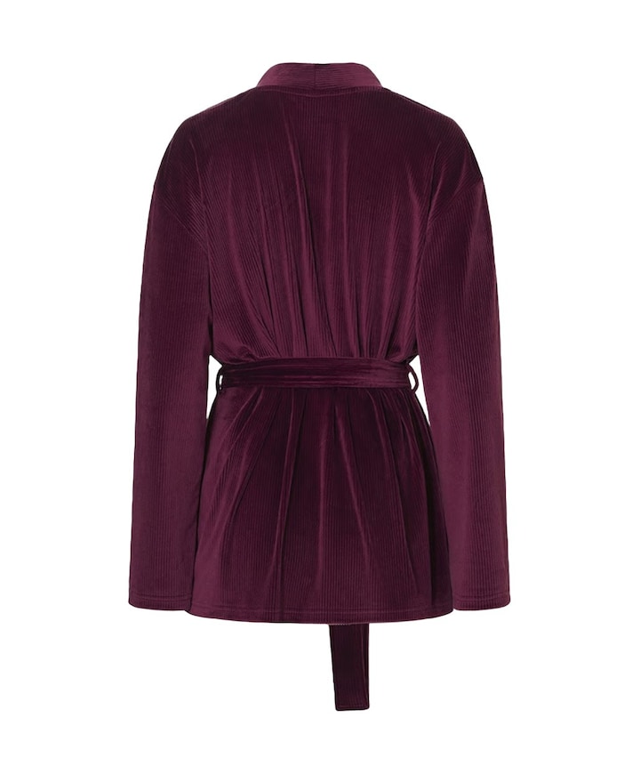 Dames ochtendjas bordeaux