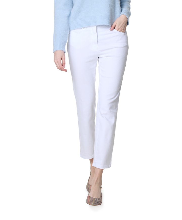 be loved 7/8 dames jeans wit