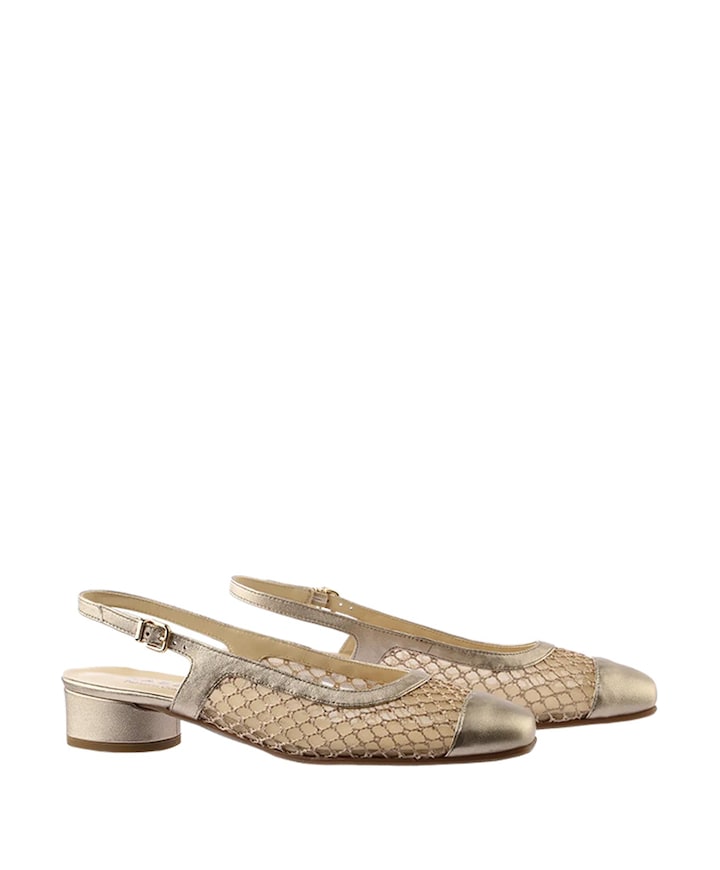 dames slingbacks beige