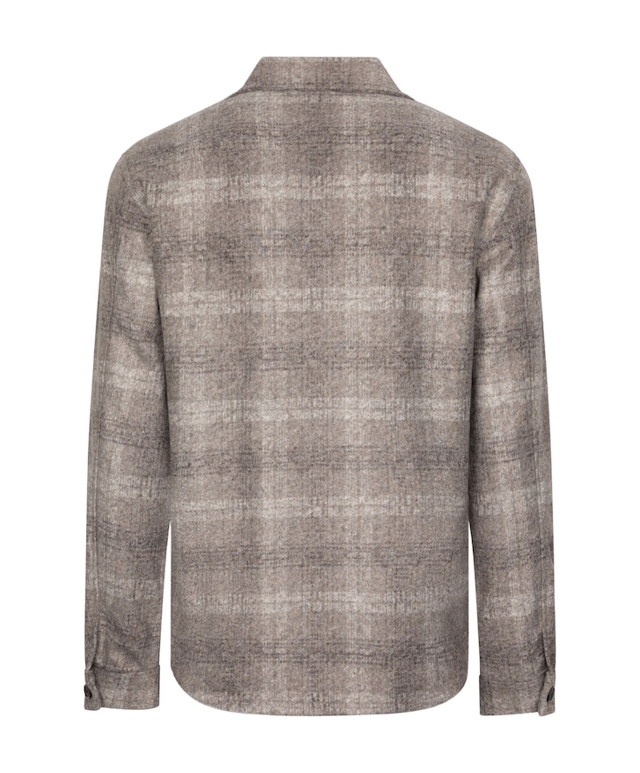 Heren overshirt beige