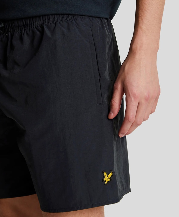 Plain swim short heren zwembroek blauw