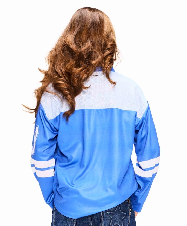 Meisjes longsleeve blauw