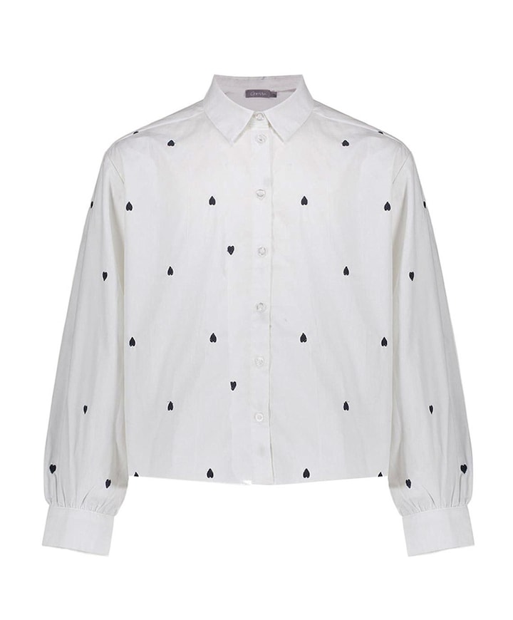 Blouse lange mouw wit