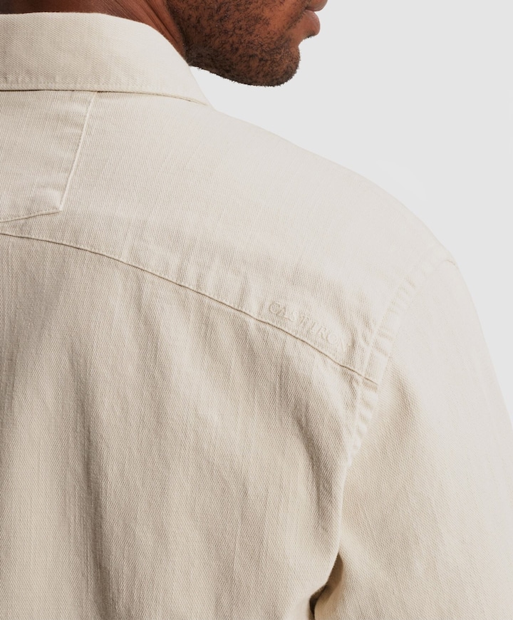 Heren overshirt beige