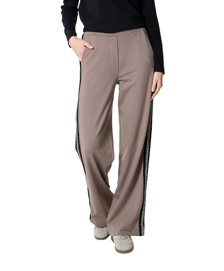 Tape dames broek beige