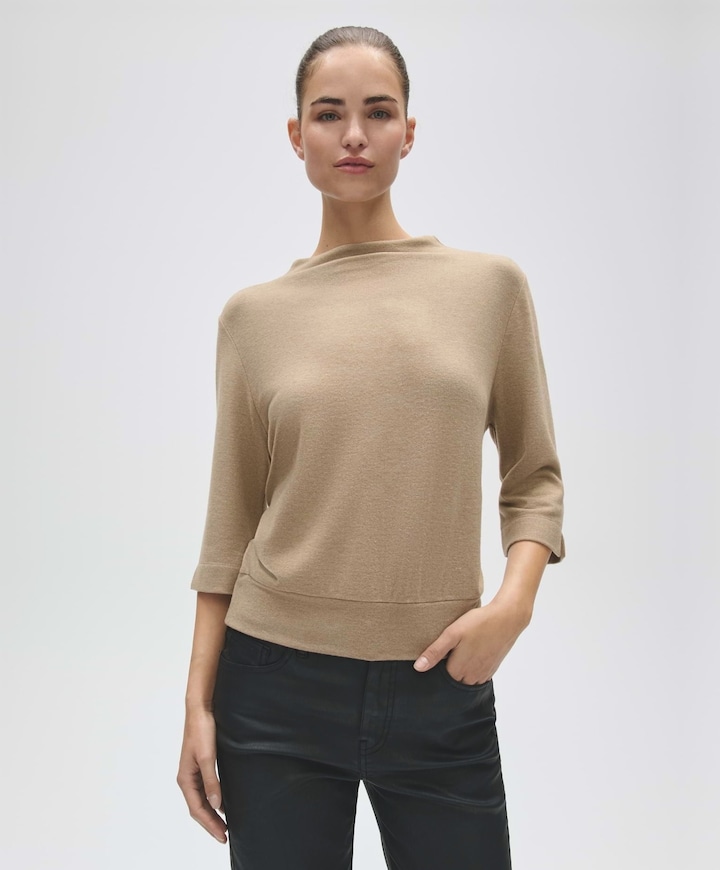 Dames longsleeve beige