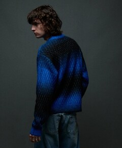Heren sweater blauw