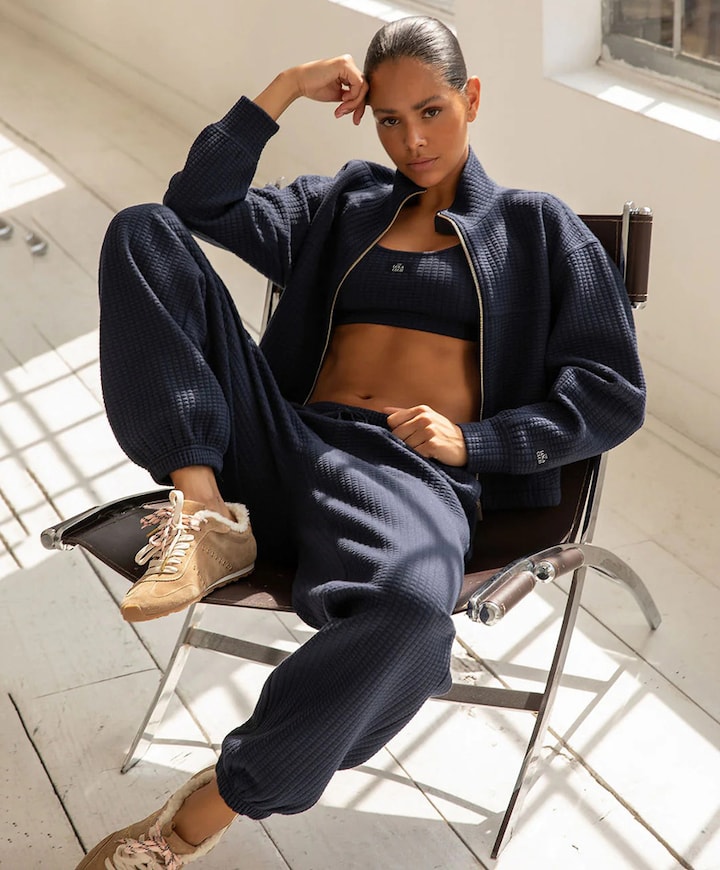 Lena dames broek blauw