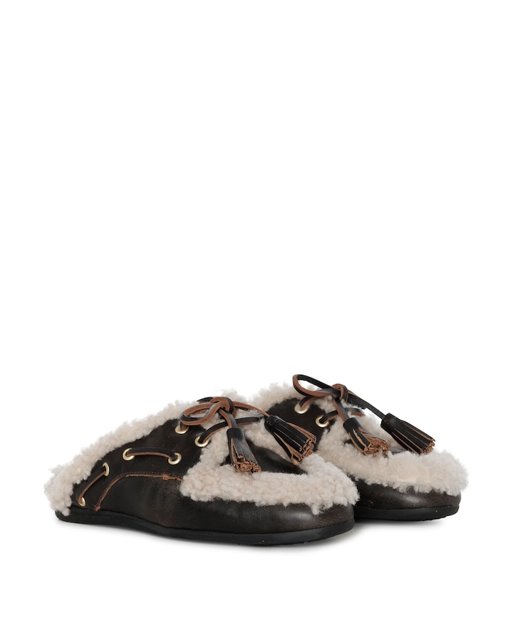 dames instappers bruin