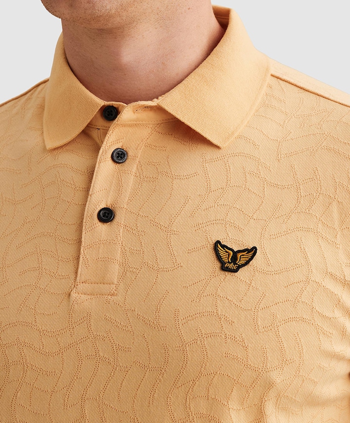 Heren polo oranje