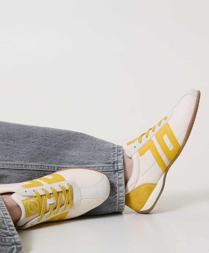 BOXEUR dames sneakers geel