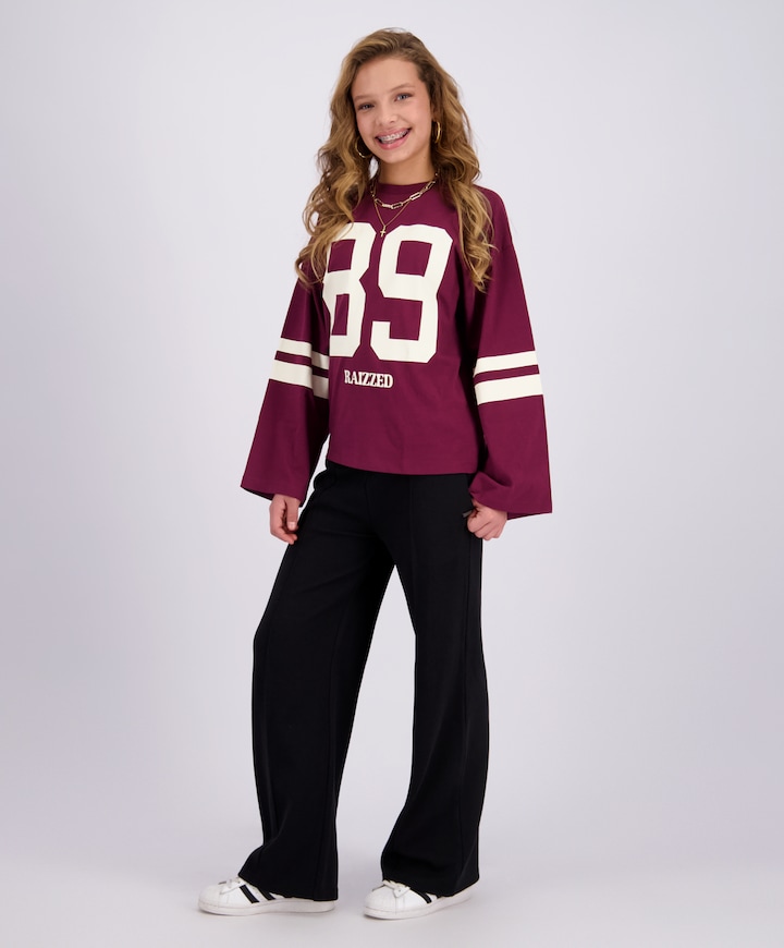 Meisjes longsleeve bordeaux