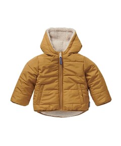Jongens omkeerbare jas beige