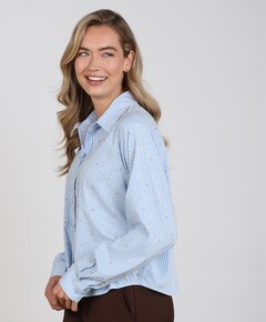Dames blouse blauw