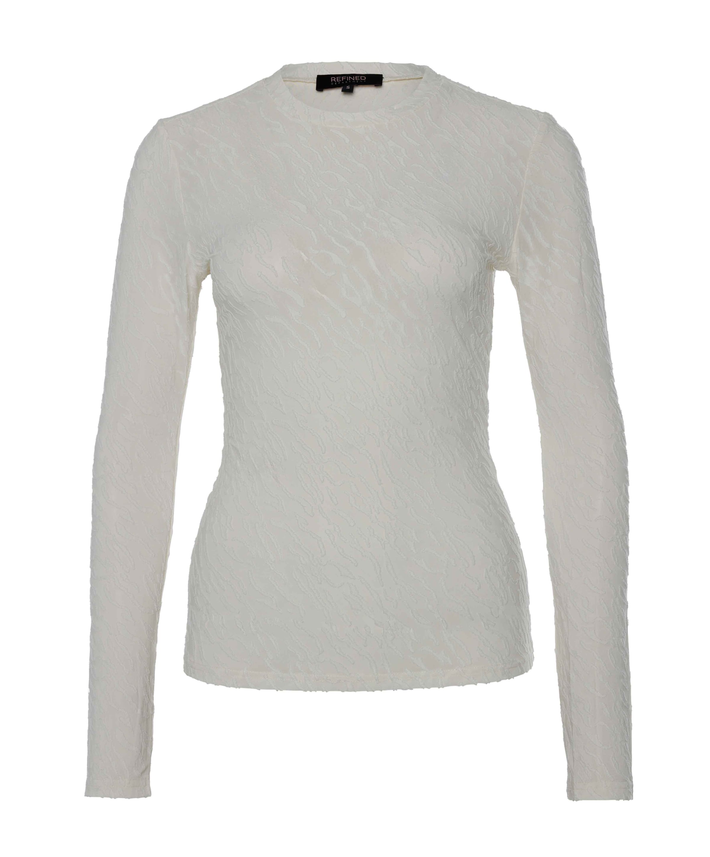 Dames longsleeve ecru