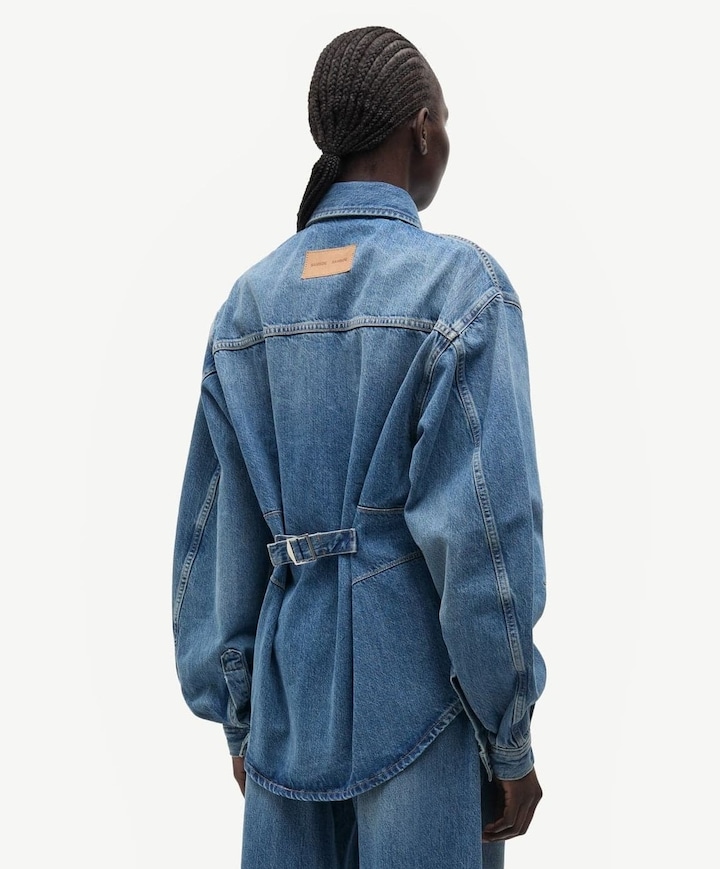 Dames blouse blauw
