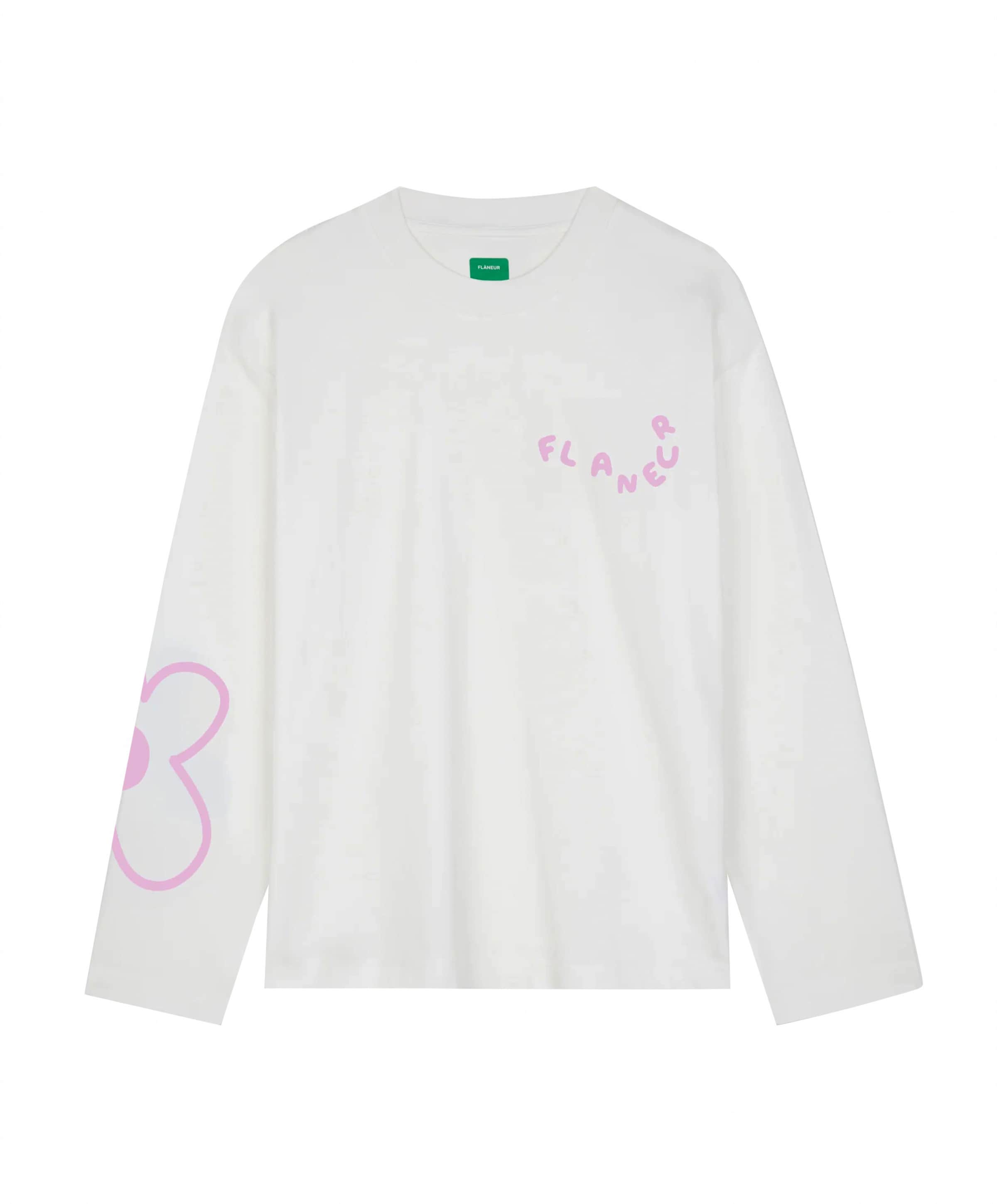 Heren longsleeve wit