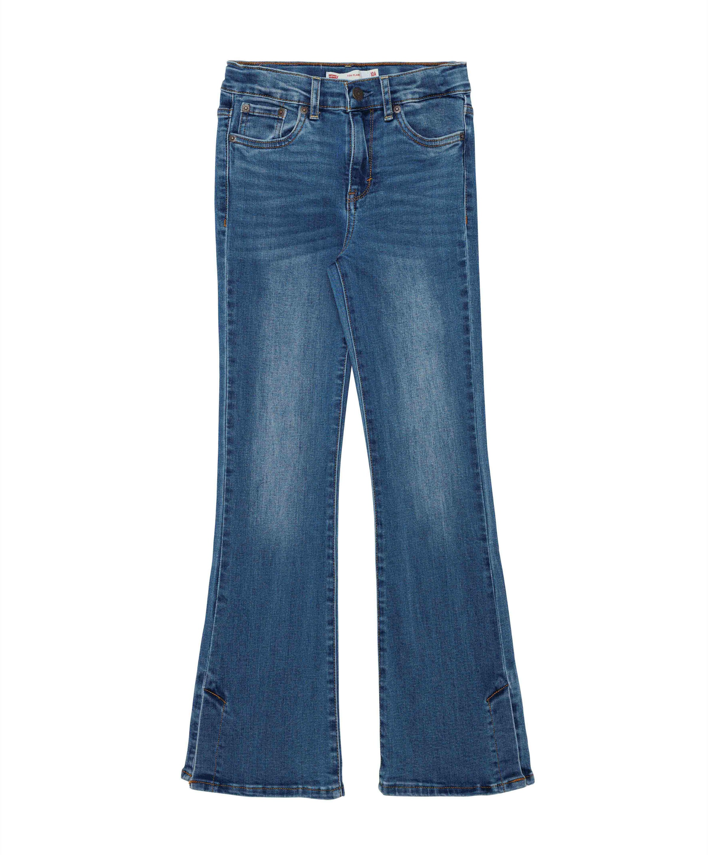 LVG 726 flare side slit jeans blauw