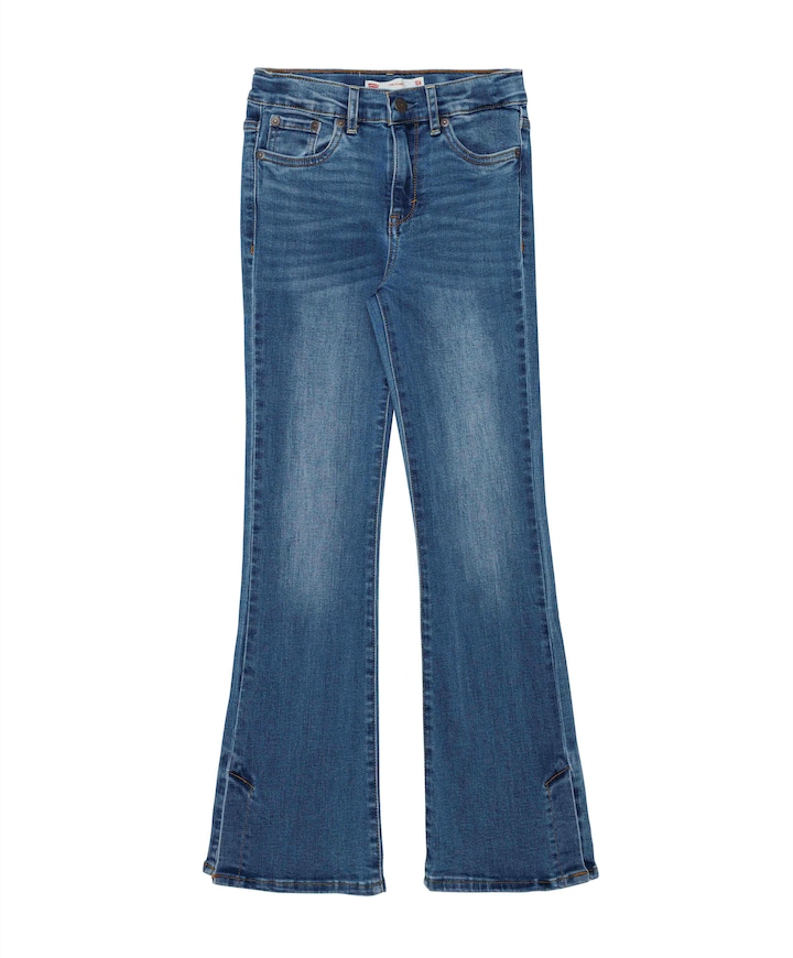 LVG 726 flare side slit jeans blauw