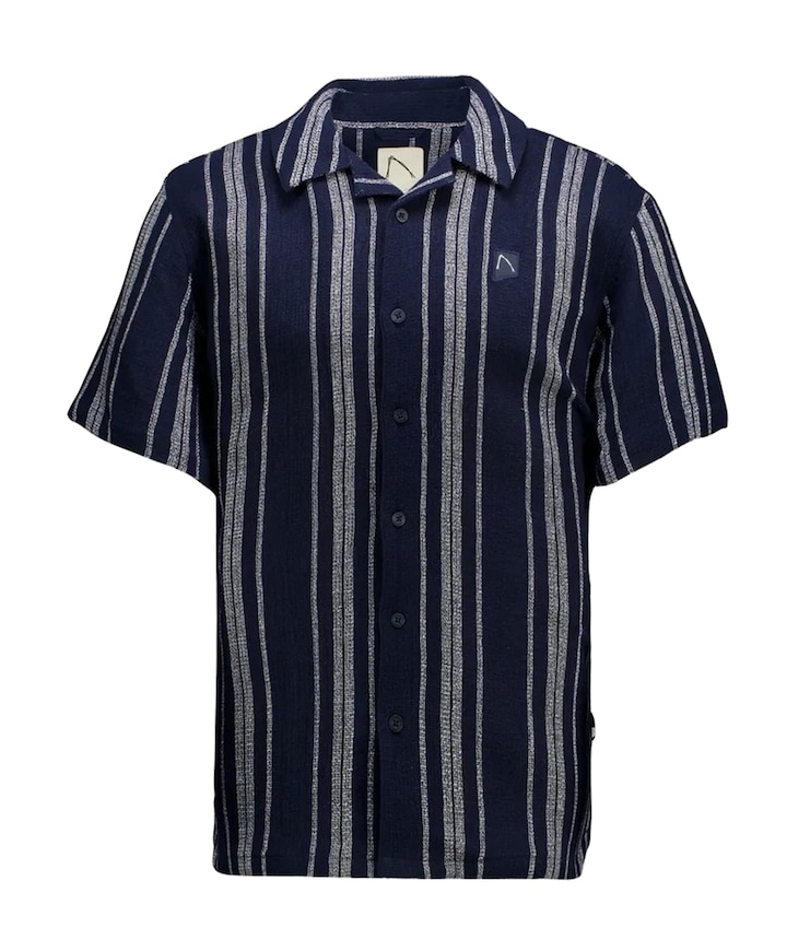 Heren overshirt blauw
