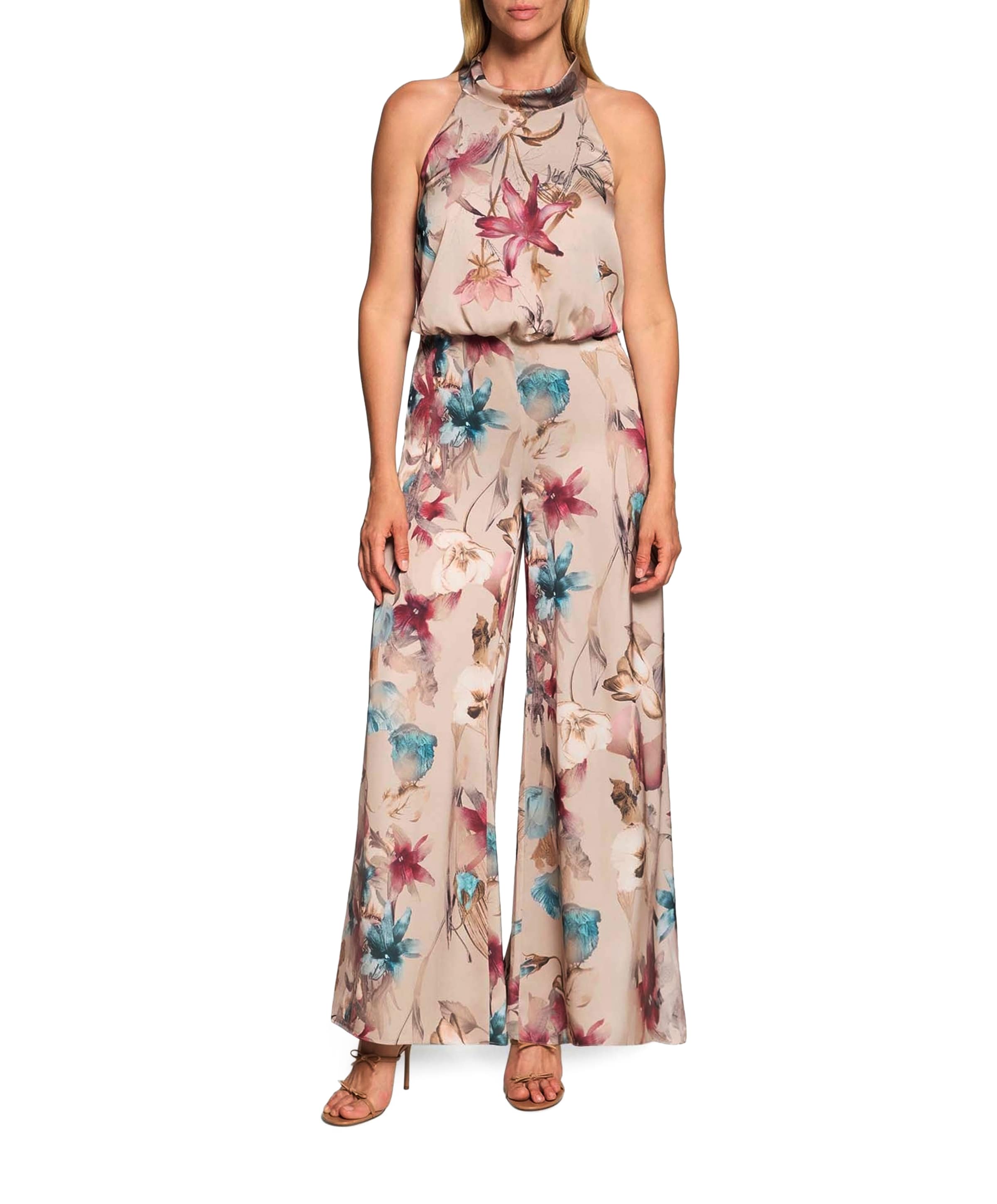dames jumpsuit beige