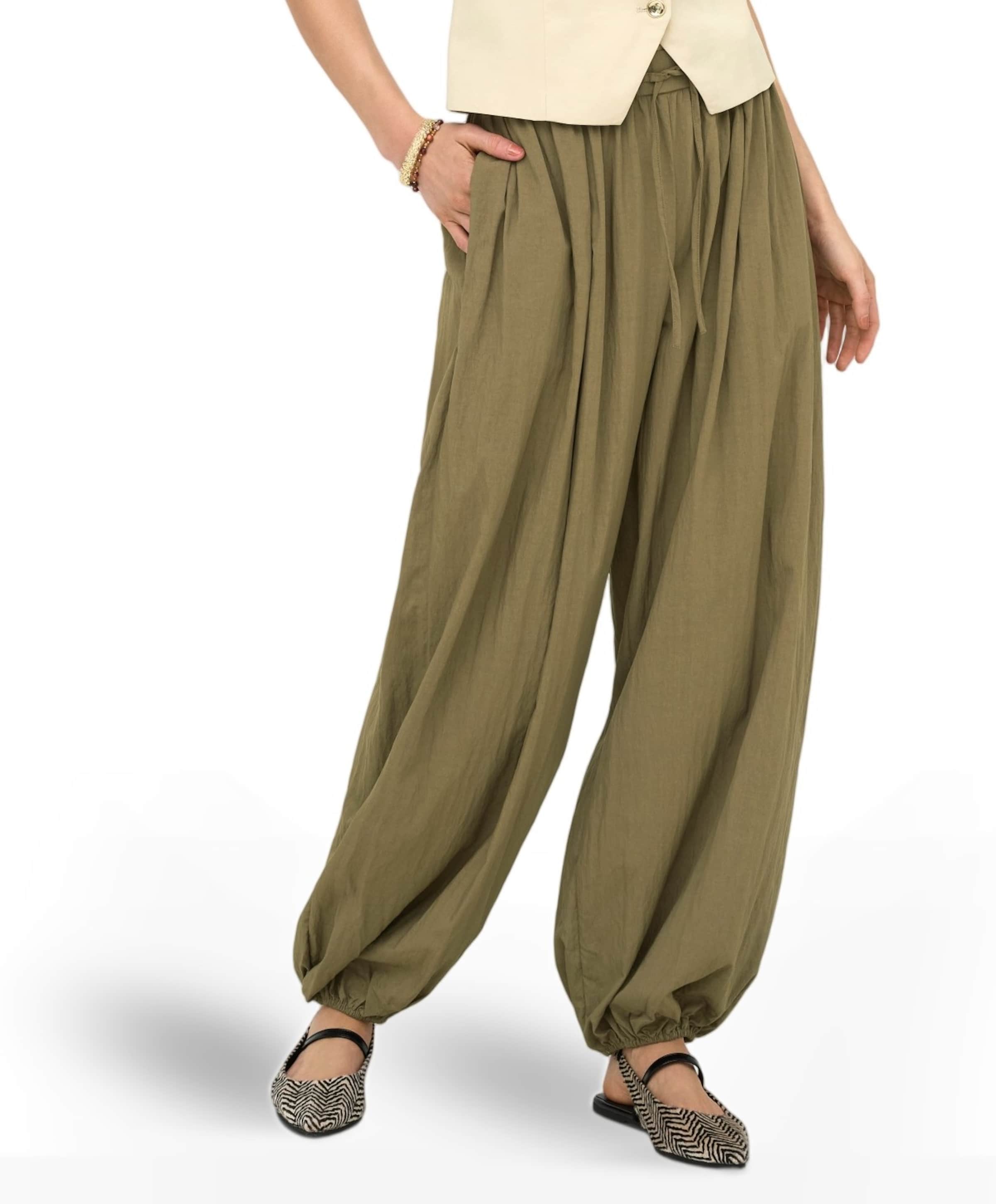 ONLNITA PLEATED BALLOON dames broek groen