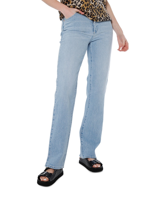 94 High straight tall Gina jeans blauw