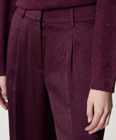 Jules creased broek bordeaux