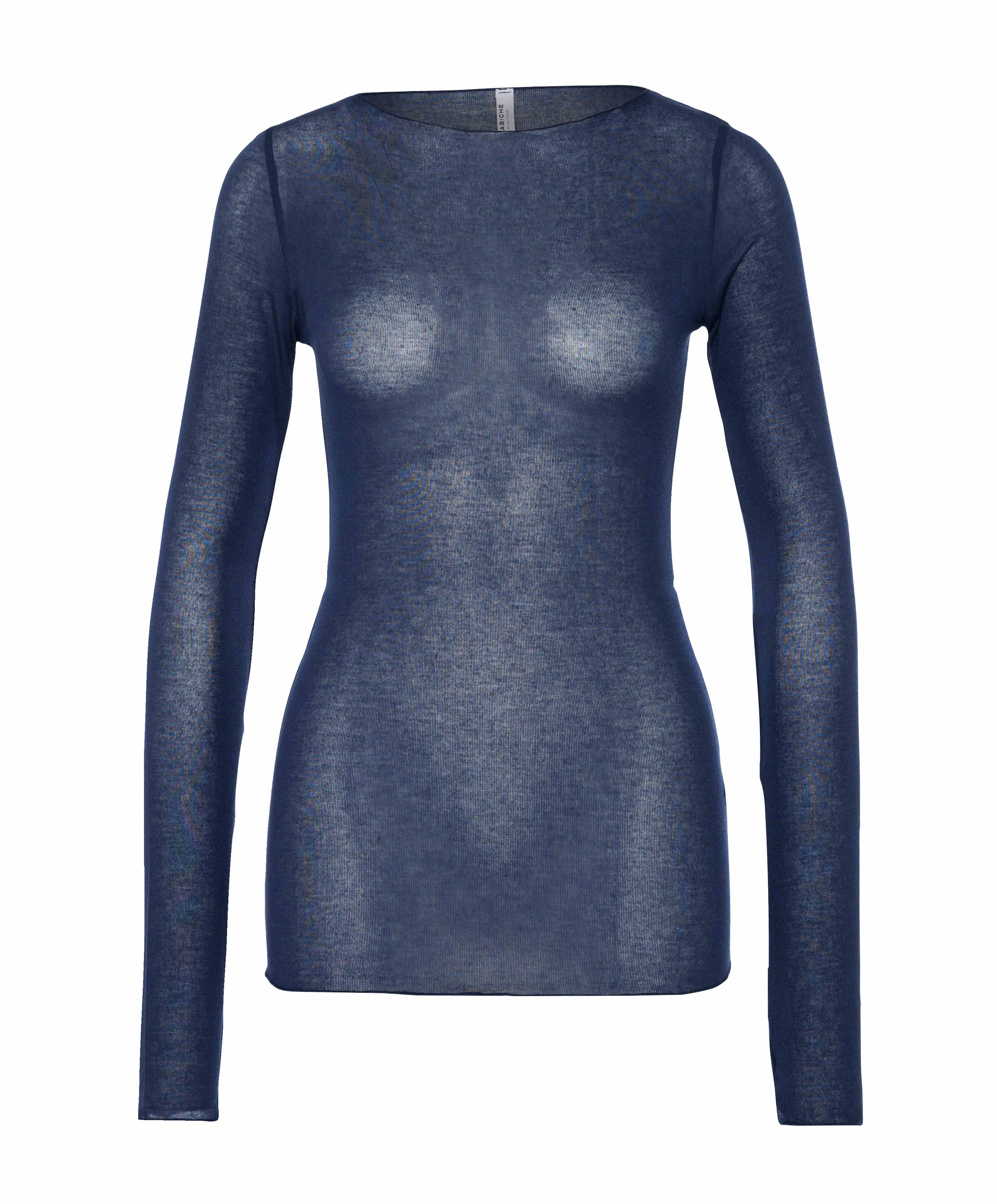 Dames longsleeve blauw