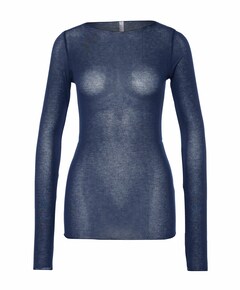 Dames longsleeve blauw