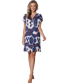 Dames nachthemd blauw