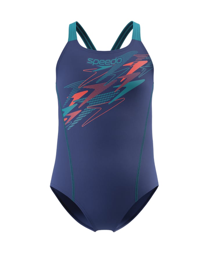 Meisjes badpak blauw