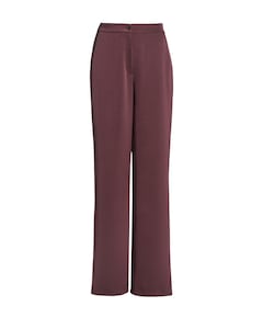 Hose aus Satin mit geradem Bein und dames pantalon bordeaux