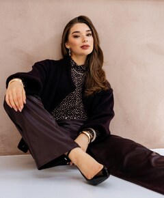 Dames longsleeve paars