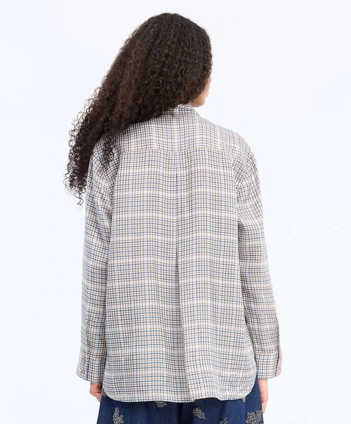 Dames blouse blauw