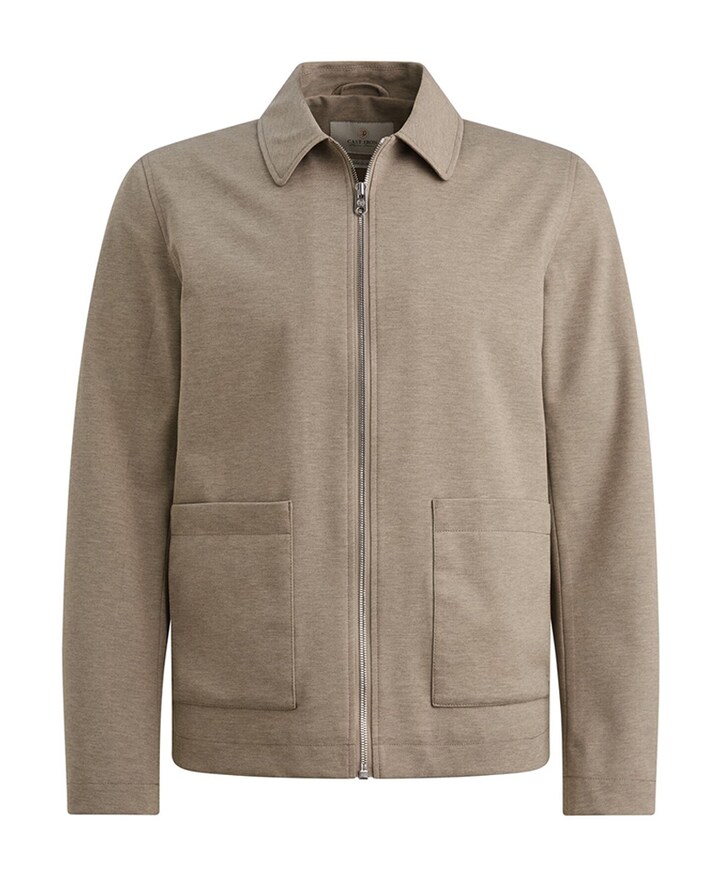 Heren overshirt grijs