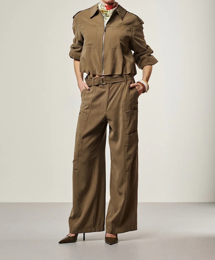 RIVER TEN 545 dames broek groen