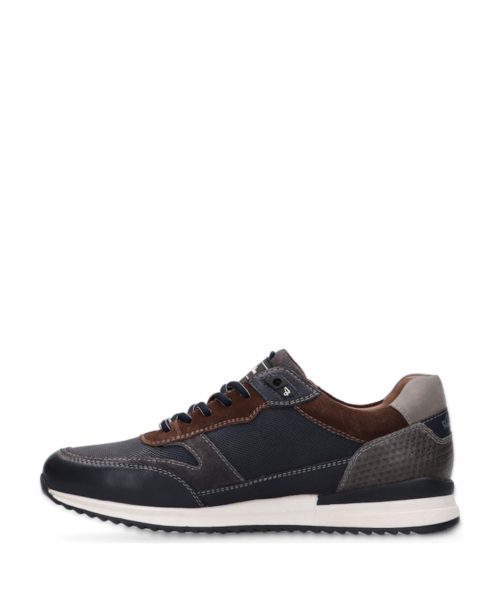 Filmon leather heren sneakers blauw