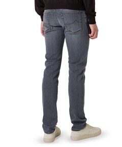 Nick Slim 5 pkt heren jeans grijs