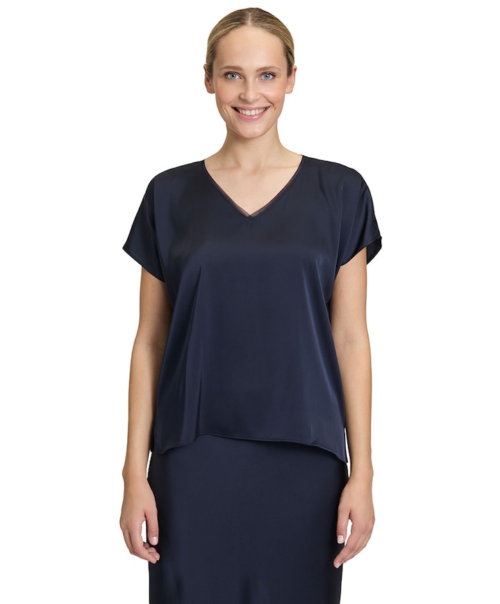 Dames blouse blauw