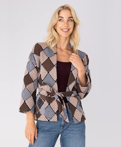Dames vest bruin
