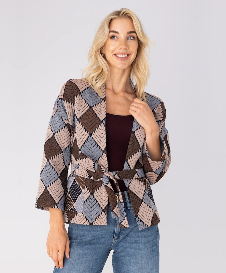 Dames vest bruin
